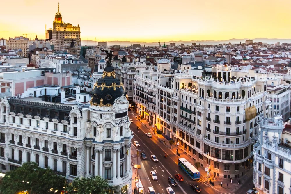 Madrid i Spanien